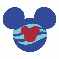 Mickey Head - Cruise Mouse Waves