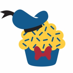 Mickey Head - Donald Cupcake