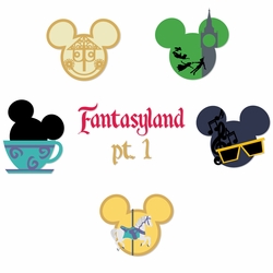 Mickey Head: Fantasy Land Kit 1 Laser Die Cuts