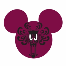 Mickey Head - Haunted Mansion Wall