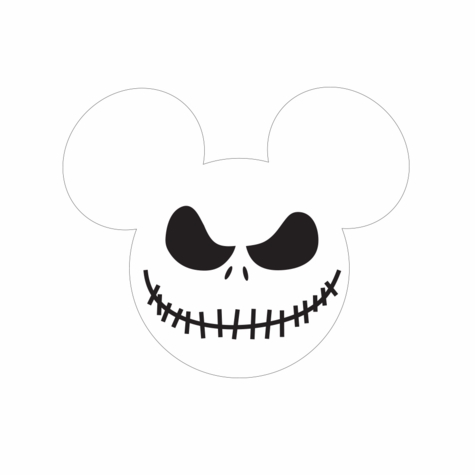 Mickey Head - Jack Skellington