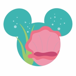 Mickey Head - Little Mermaid