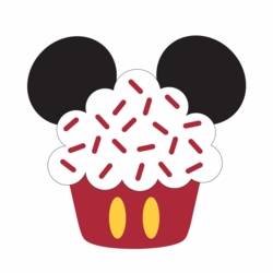 Mickey Head - Mickey Cupcake