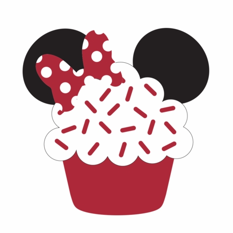 Mickey Head - Minnie Cupcake