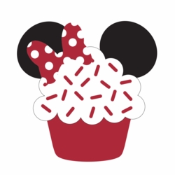 Mickey Head - Minnie Cupcake