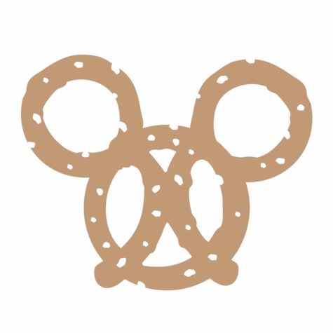 Mickey Head - Pretzel