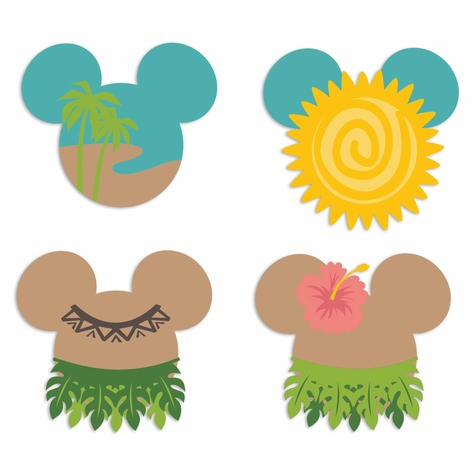 Mickey Heads: Tropical Mouse Laser Die Cuts