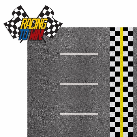 Racing Season: Racing To Win! 2 Piece Laser Die Cut Kit
