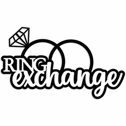 Wedding: Ring Exchange Laser Die Cut