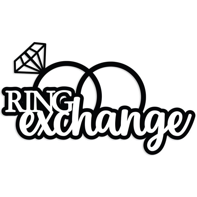 Wedding Ring Exchange Laser Die Cut