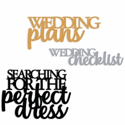 Wedding: Wedding plans Wedding Checklist Perfect Dress Embellishment pack