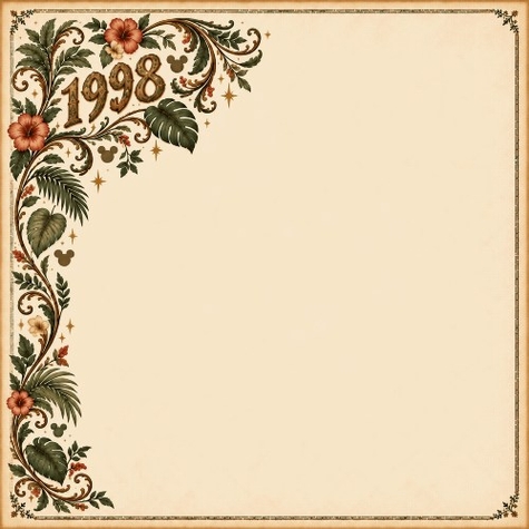 Wild Expedition 1998 Corner Flourish 12 x 12 Paper