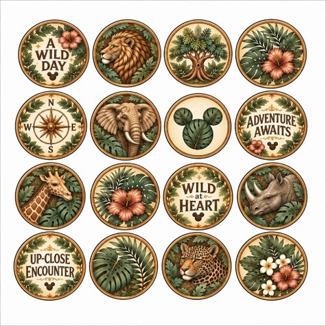 Wild Expedition Circles 12 x 12 Paper