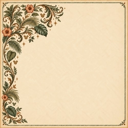 Wild Expedition Corner Flourish12 x 12 Paper