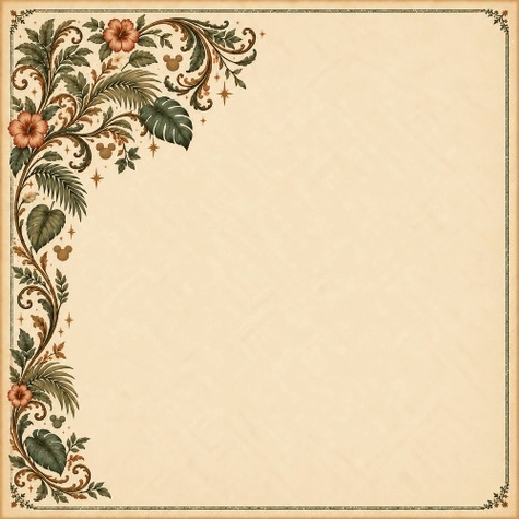 Wild Expedition Corner Flourish12 x 12 Paper