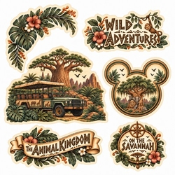 Wild Expedition Die Cuts 12 x 12 Paper