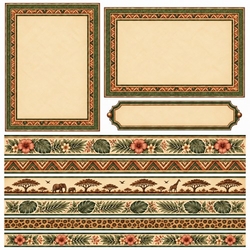 Wild Expedition Frames & Borders 12 x 12 Paper