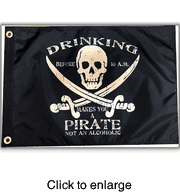 10AM Drinking Pirate Flag - click to enlarge
