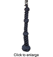 11.5"  Blue Rustic Cotton Lanyard - click to enlarge