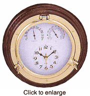 3 Function Clock  -  8" Diameter. - click to enlarge