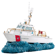 41-Foot  US Coast  Guard Utility Boat Model by Harbour Lights