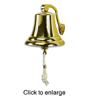 6" Brass Bell (Made in Italy) - click to enlarge