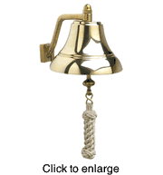 6" Brass Bell (Made in Italy) - click to enlarge