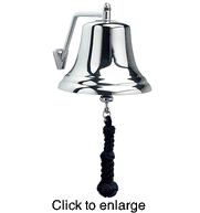 7" Chrome Bell by Weems and Plath - click to enlarge