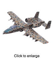 A - 10A Thunderbolt II, (USAF) Desert Camou. - click to enlarge