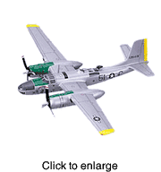 A - 26 Invader Model Airplane  "Whistler's Mother" Silver - click to enlarge
