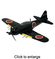 A6M5 Zero Small Wood Airplane Model - click to enlarge