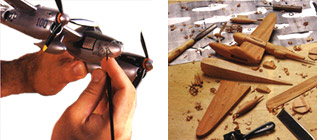 About these Handcrafted Airplane Models: