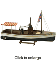 African Queen  ABS Hull Model Boat Kit by Billing Boats - click to enlarge