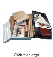  Amati   Endeavour 1934  Wood Model Boat Kit  -  Wood Planked Hull - click to enlarge