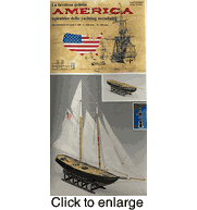 America Mini Mamoli Wood Ship Kit - click to enlarge