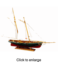 America Wood Model Boat - click to enlarge