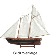 America Wood Model Boat  -  37" - click to enlarge