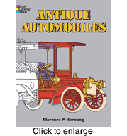 Antique Automobiles Coloring Book By: Clarence Hornung - click to enlarge