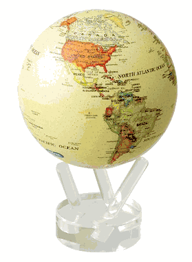 Antique Ocean 8.5" Mova Globe