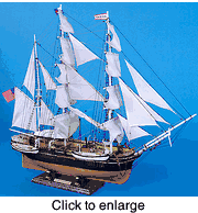 Assembed Charles W. Morgan Whaling Ship Model - click to enlarge