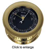 Atlanltis Barometer Black Dial Matches Color Flags - click to enlarge
