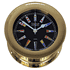 Atlantis Nautical Quartz Clock Black Dial with Color Flags by Weems and Plath