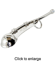 Authentic Boatswain's Pipe / Whistle - Nickel Plated - click to enlarge