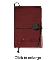 Authentic Models Leather Covered Journal - 64 pages - click to enlarge