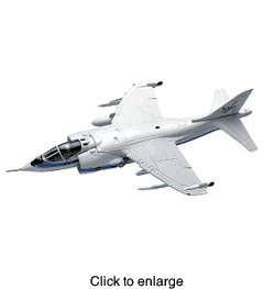 AV-8A Harrier  NASA  Die Cast Airplane Model by Corgi - click to enlarge