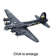 B - 17 G  Flying Fortress Model Airplane "Shoo Shoo Shoo Baby", Green - click to enlarge