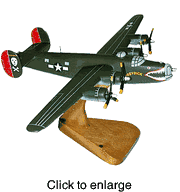 B - 24, "Moby Dick",  Small Wood Airplane Model - click to enlarge