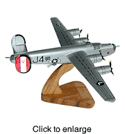 B - 24 Small Wood Airplane Model - click to enlarge