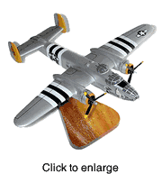 B - 25, "Executive Sweet",  Small Wood Airplane Model - click to enlarge