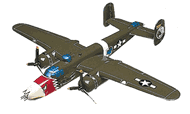 B - 25 J  Mitchell Model Airplane